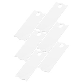 Angoily 6pcs Blank Metal Name Plate for Tumbler DIY Bottle Decoration Lightweight Compact Design for Custom Patterns for Family Friends