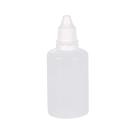 sourcing map Plastic Dropper Bottles, 50ml/1.7 oz Empty Squeezable Dropper Bottle with Cap, Pack of 20