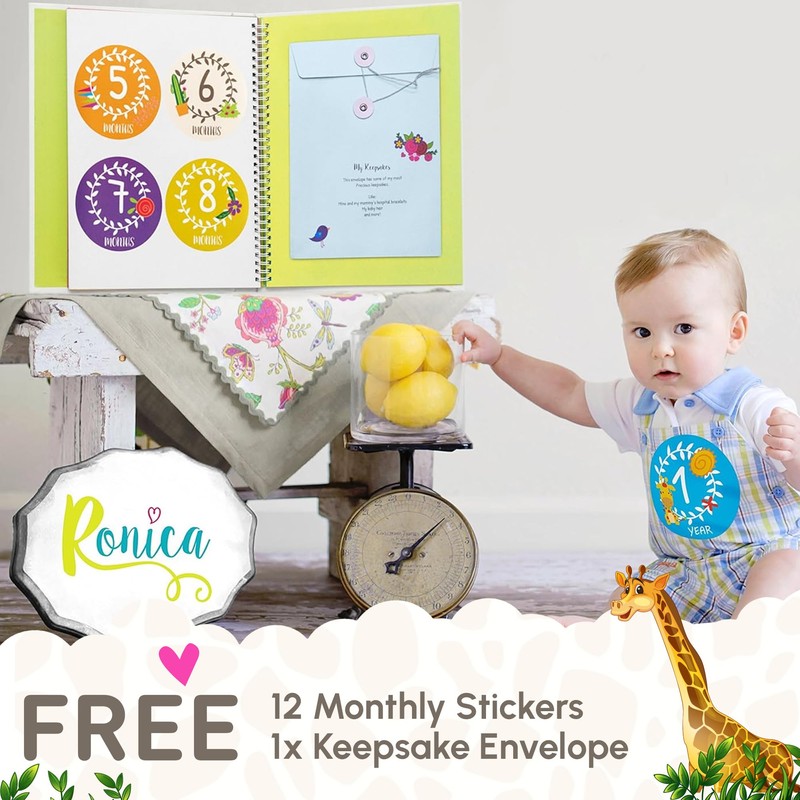 Ronica First Year Baby Memory Book & Baby Journal