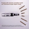 7Pcs Drive Impact Screwdriver Kit, 6 Bits Multifunctional Manual Drive