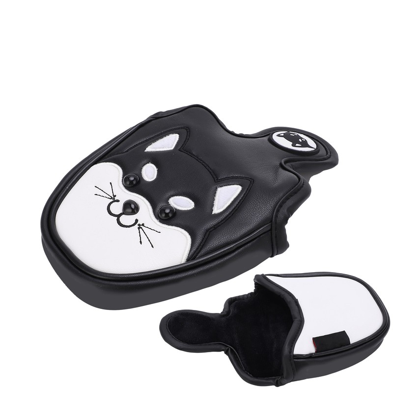 PU Leather Golf Putter Head Covers with Magnetic Closure Waterproof