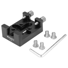 YUEOCT Telescope Dovetail Saddle Clamp Mount Base for Vixen Style Dovetail Handle Bar, with M6 1/4" Slots for Astronomical Astronomy OTA Bracket Adapter, Support Drop-in Mounting