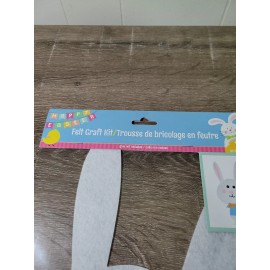 Greenbrier International Happy Easter Bunny  Felt Craft Kit, Kids Crafts, makes one Bunny.