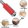 Sinoprotools 4pcs Flush Trim Router Bit Set 1/4 Inch Shank