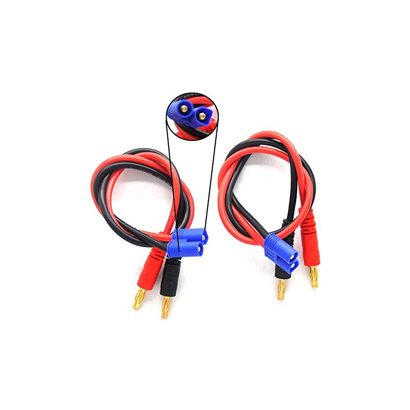 Padarsey EC3 Connector Plug -> 4mm Banana Plugs Battery Charge