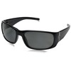 Hoven Match 44-0102 Polarized Rectangular Sunglasses, Black, 62 mm