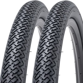 MetersGod 2 Pcs, 24x1.75 Bike Tires, Durable Folding 24 Inch 47-507 24x1.75 Road Bicycle Tires, Replacement Bike Tires for Road Cruiser Bicycle, Clincher