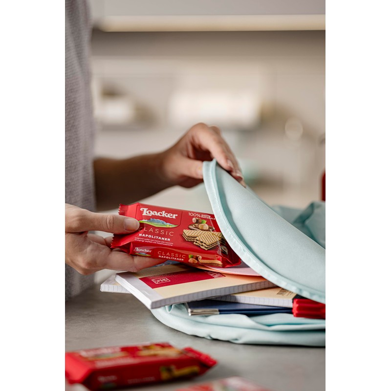 Loacker Classic Hazelnut Wafers - Premium Crispy Wafer Cookies with