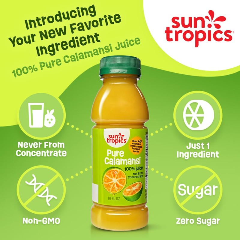 Sun Tropics Pure Calamansi 100% Juice - 4 Pack, 10