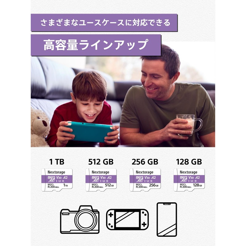 Nextorage UHS-I Micro SD Card 512GB MicroSDXC U3 V30 Read