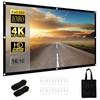 Projector Screen,100inch- 16:10 HD Portable Movie Screen Outdoor Projection Movies