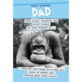 Dad Birthday Card, Funny Dad Birthday Card, Birthday Card for Dad, Happy Birthday Dad Card Funny, Wrinkles & Stiff Joints
