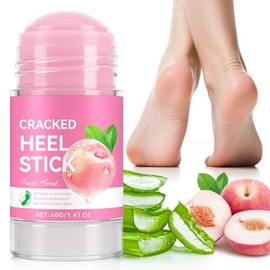 Barra de urea de talón agrietado, aroma de melocotón, crema para el cuidado de los pies 60 por ciento, crema de urea de máxima fuerza para pies, humec