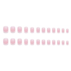 Enppode French Tip Fake Nails White Press on Nails Medium Nails for Women Square Acrylic Nails