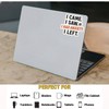 3PCS Funny Anxiety Quote Sticker – “I Came. I Saw.
