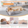 ZQJKLE Dog Bolster Pillow with High Resilience Foam, Headrest for