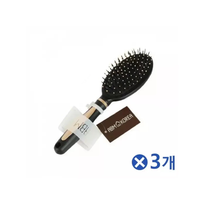 두피마사지 타원 쿠션브러쉬x3개 미용빗 가발빗 Scalp Massage Oval Cushion Brush