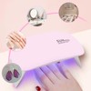 Carimee Nail Light Resin Curing LED Nail Light, ABS Pink,