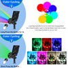 T-SUN Solar Spotlights, Color Changing 7 LED Waterproof Solar Garden