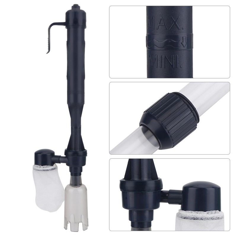 Electric Aquarium Pump Filter Fish Tank Water Cleaning & Changing