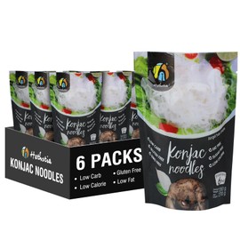 Hethstia Konjac Noodles Angel Hair – 6-Pack Shirataki Noodles, Low Calorie, Low Carb, Sugar-Free, Gluten-Free, Keto and Paleo Friendly, Vegan, Healthy Konjac Pasta, 52.91 oz