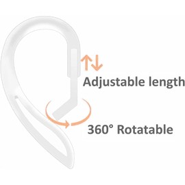 Rqker Ear Hooks Compatible with AirPods 4 2024 New 4th Generation, 3 Pairs Anti Slip Soft Silicone Earbuds Hooks Replacement Earhooks, Compatible with AirPods 4 3 Pairs Clear