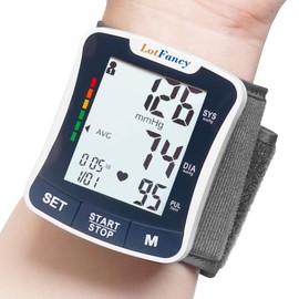 Talking Blood Pressure Monitor, Blood Pressure Monitors for Home Use, Blood Pressure Machine with Voice Broadcast, Wrist Blood Pressure Cuff 5.3"-8.5" | LotFancy