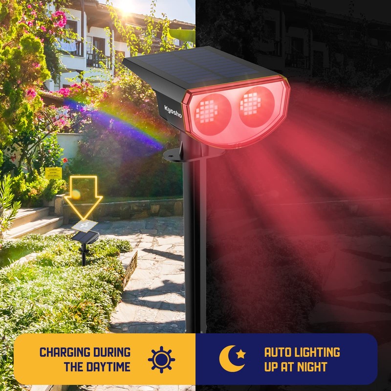 Kyosho Solar Spot Lights Outdoor, IP67 Waterproof Solar Lights for
