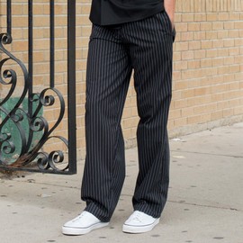 Uncommon Threads womens Yarn Dyed Baggy Chefs Pants, Pin Stripe, X-Small US