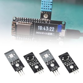 eMagTech 5Pcs DS18B20 Module Digital Temperature Sensor with Connecting Wire DC 5V Compatible with A/rduino Compatible with Raspberry Pi Digital Module