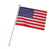 Sosoport 2sets American Flags Hand Waving Mini Usa Flag 14x21cm
