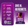 SkinnyDipped Super Dark Chocolate + Sea Salt Almonds, Vegan, Healthy