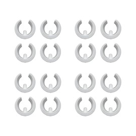 Furnish Theory Breuer Chair Company Replacement Cesca Single-Prong U-Shape Plastic Caps U-Caps (White; Set of 16)