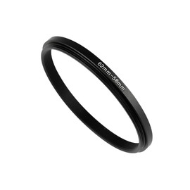 WIIYE 62mm to 58mm Step-Down Rings Filter Adapter for All Brands UV ND CPL Metal Step-Down Rings Adapter Filter (62mm to 58mm)