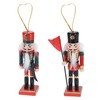 com-four® 2x nutcracker pendant, Christmas tree pendant in the shape