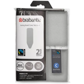 Brabantia Replacement Ironing Board Cover | Top Layer Only | Fits XL Comfort Board (Size C) | Fairtrade Metalized Cover | 100% Cotton Cover for Your Existing Foam Layer Ironing Board C