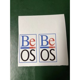 Unbranded BEOS computer logo vinyl decal