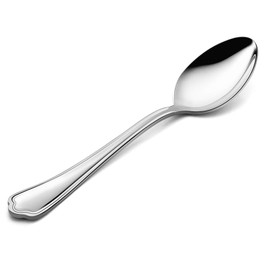 Dinner Spoons Set of 6, E-far 7.9 Inch Stainless Steel Soup Spoons Tablespoons for Home, Kitchen or Restaurant, Non-toxic & Mirror Polished, Scalloped Edge & Dishwasher Safe