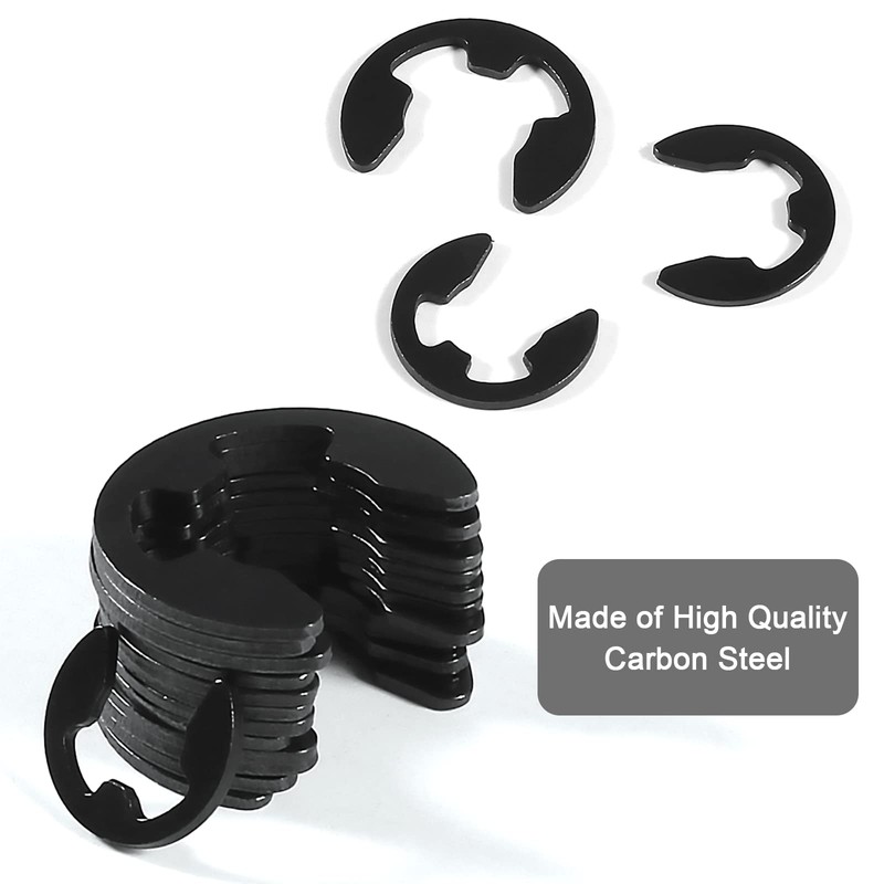 DIANN 120pcs E-Clip Assortment Kit E-Clip External Retaining Ring Assortment