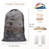 Meowoo 2Pcs Laundry Bags with Drawstring,70×90cm Mesh Laundry Bags for