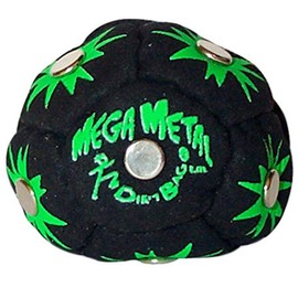 World Footbag Dirtbag Mega Metal Hacky Sack Footbag - Black