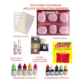 Productos Naturaly Kit Jabón De Glicerina Arcillas Carbón Activado Instructivo