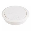 Hardware Resources One White Cable Spring Grommet for 3" Diameter Hole Wire Desk Countertop 69000WH
