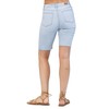 Judy Blue Bermudas de talle alto para mujer, Azul/claro, 1
