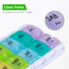 Spanish Pill Organizer 7 Weekly Two Times per Day AM