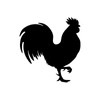Bargain Max Decals Chicken Silhouette Decal Notebook Car Laptop 5.5"