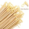 Tofficu 100pcs Paper Lantern Bamboo Pole, 28cm Lantern Stick Handle