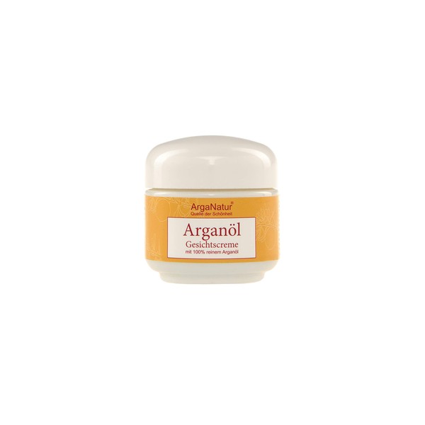 ArgaNatur Face Cream Day and Night Cream Argan Oil Cosmetics with Cactus Pear Seed and Jojoba Oil 50 ml Unique Formula Against Wrinkles and Dry Skin Absorbs Quickly and Does Not Grease