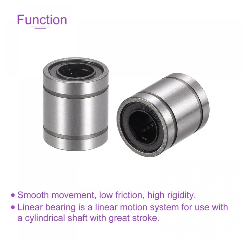 sourcing map LM8SUU 8 mm Bore 15 mm Linear Ball