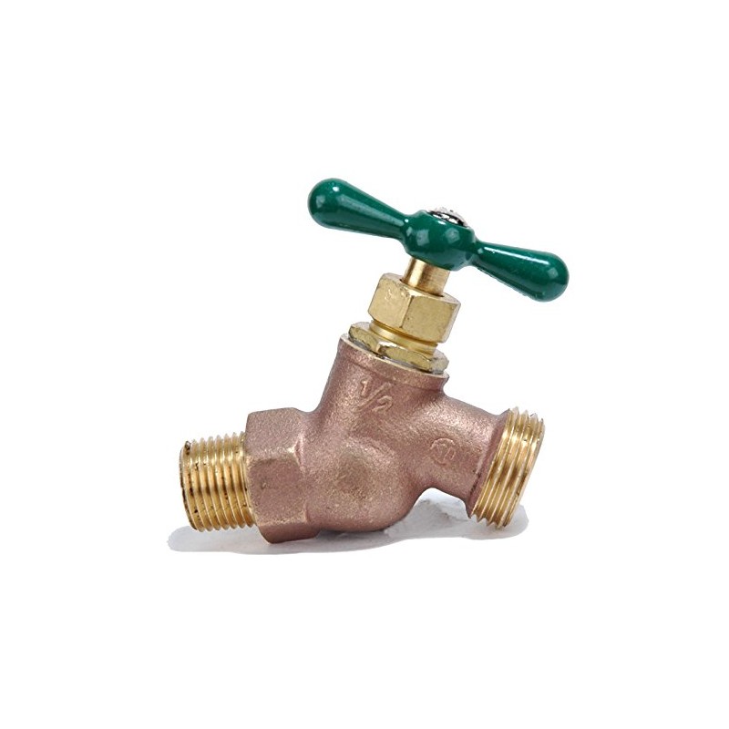 1/2-Inch No-Kink Hose Bibb - by PlumbUSA